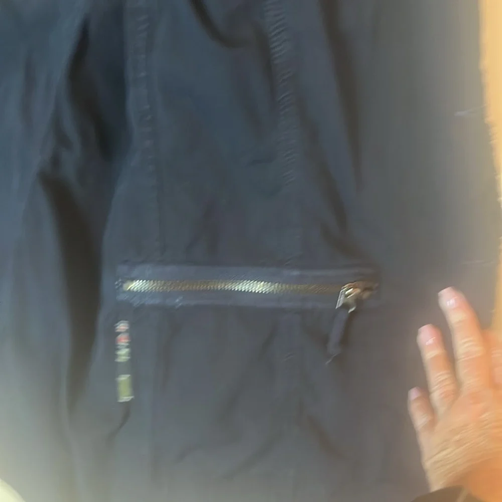 Essentials Navy Blazer with Patch Details reversible men’s large - Picture 7 of 15